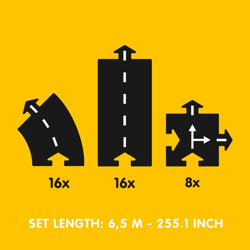 Waytoplay's King of The Road - Flexible Toy Road Set, 40 Pieces. The Original Since 2003. Made in Europe. - Image 5